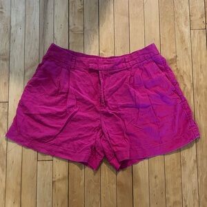 A new day Hot Pink Linen Blend Shorts